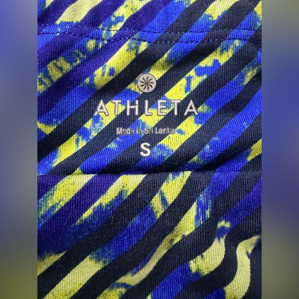 Athleta Blue and Yellow Patterned Capris - Picture 7 of 9